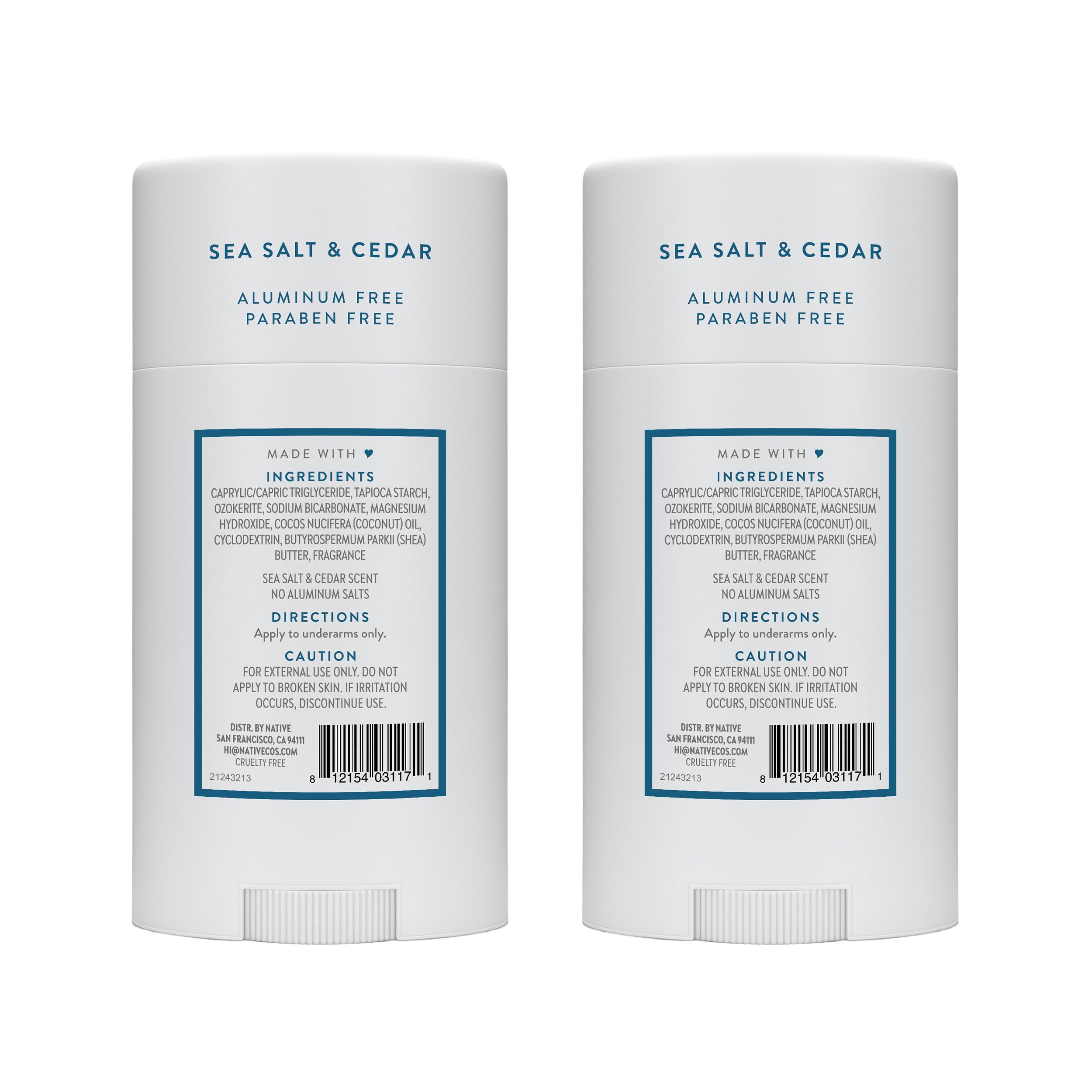 Native ingredient focus with shea butter and coconut indicating moisturization