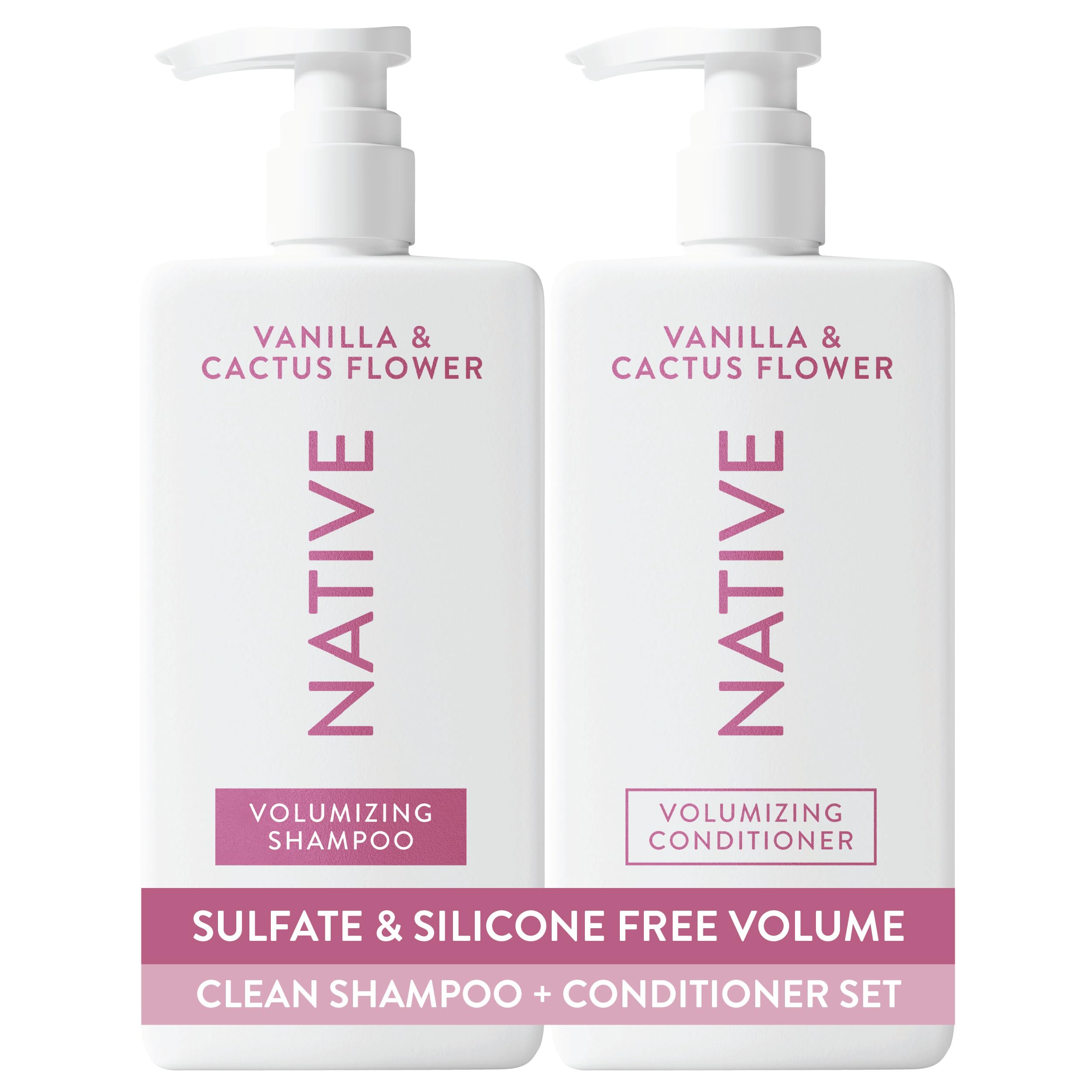 Native front packaging showing both bottles and scent branding for easy identification and shelf appeal