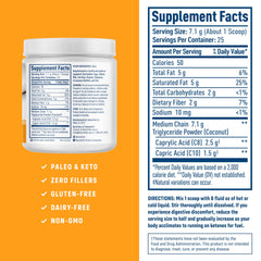 NativePath open container revealing unflavored MCT powder texture