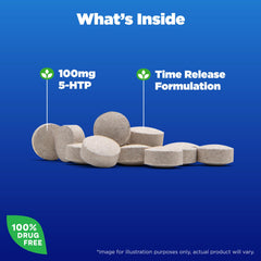Natrol tablet cross-section display illustrating time-release design and steady release benefit