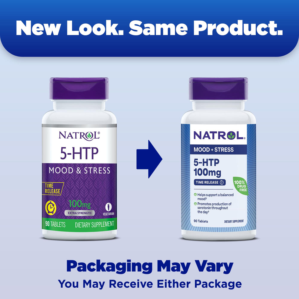 Natrol tablets close-up showing smooth time-release coating and consistent tablet shape