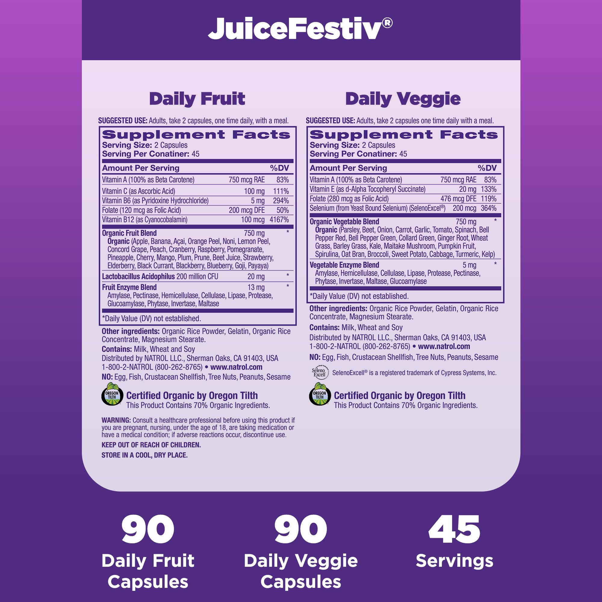 Natrol JuiceFestiv powder texture illustrating concentrated plant blend