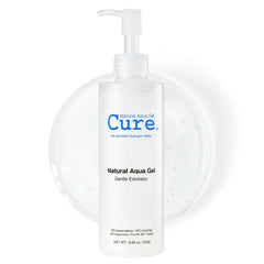 Natural Aqua Gel Cure front bottle showing clean packaging and size benefit