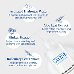 Natural Aqua Gel Cure gel texture closeup illustrating gentle, non-abrasive action