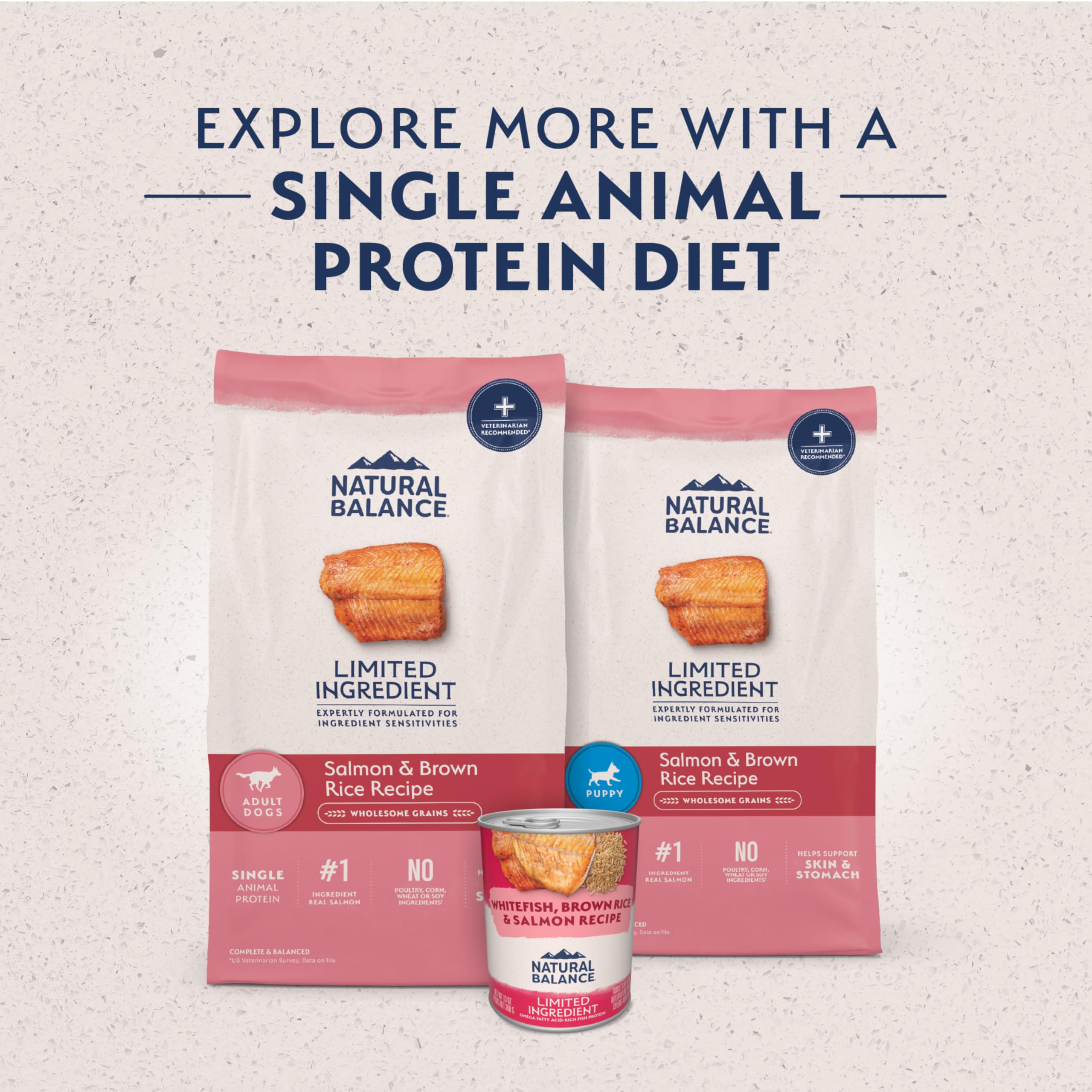 Natural Balance feeding guide label helping portion control and guidance