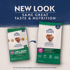Natural Balance close-up of kibble texture highlighting digestibility