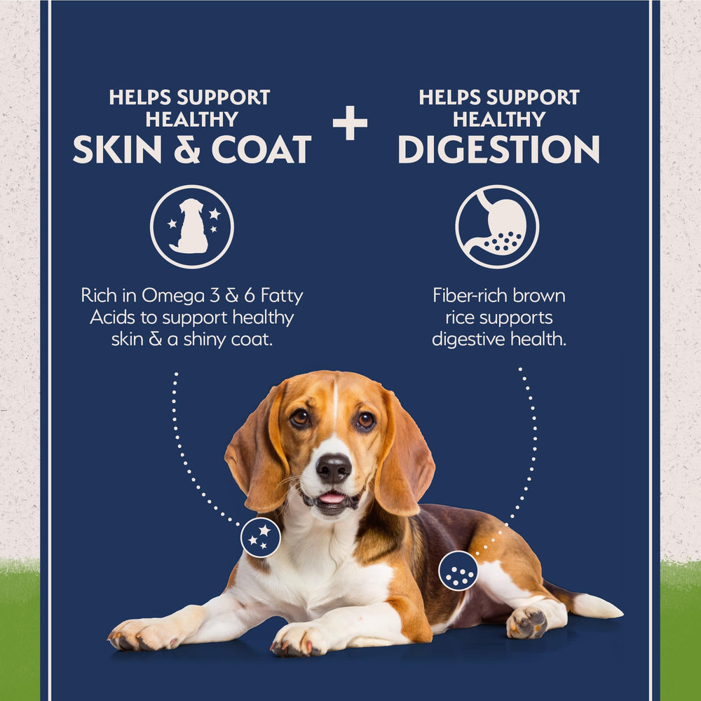 Natural Balance kibble side profile emphasizing crunchy texture for chewing benefit