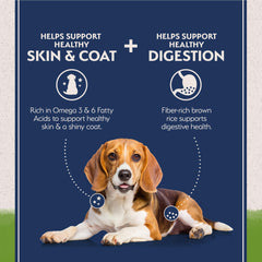 Natural Balance kibble side profile emphasizing crunchy texture for chewing benefit