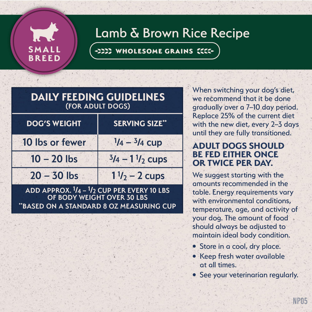 Natural Balance opened package revealing kibble freshness and quantity