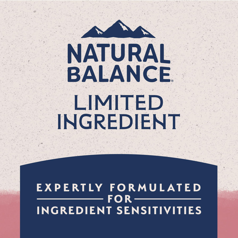 Natural Balance salmon fillet with rice representing main recipe ingredients