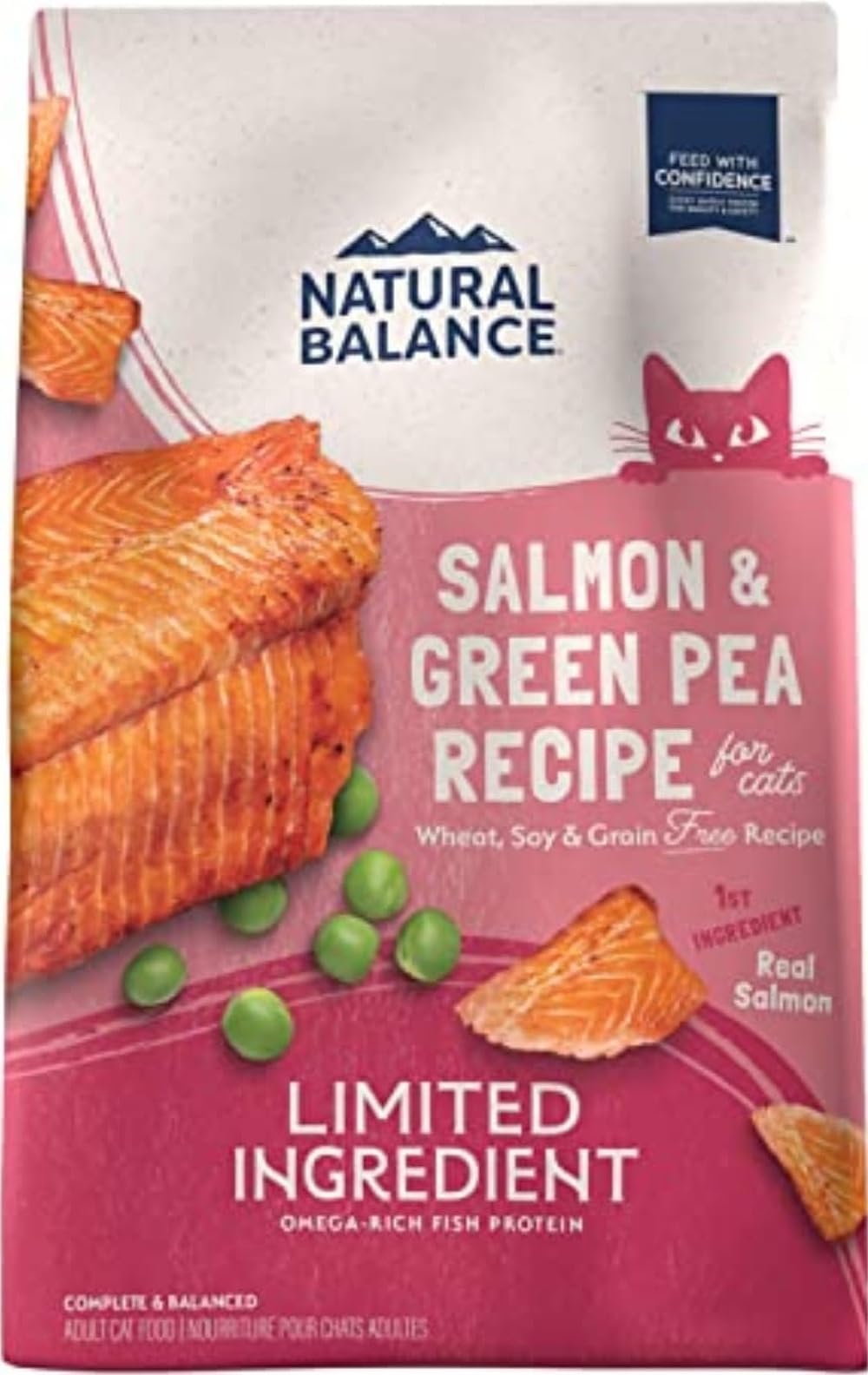 Natural Balance front packaging showing 10 lb bag and benefits