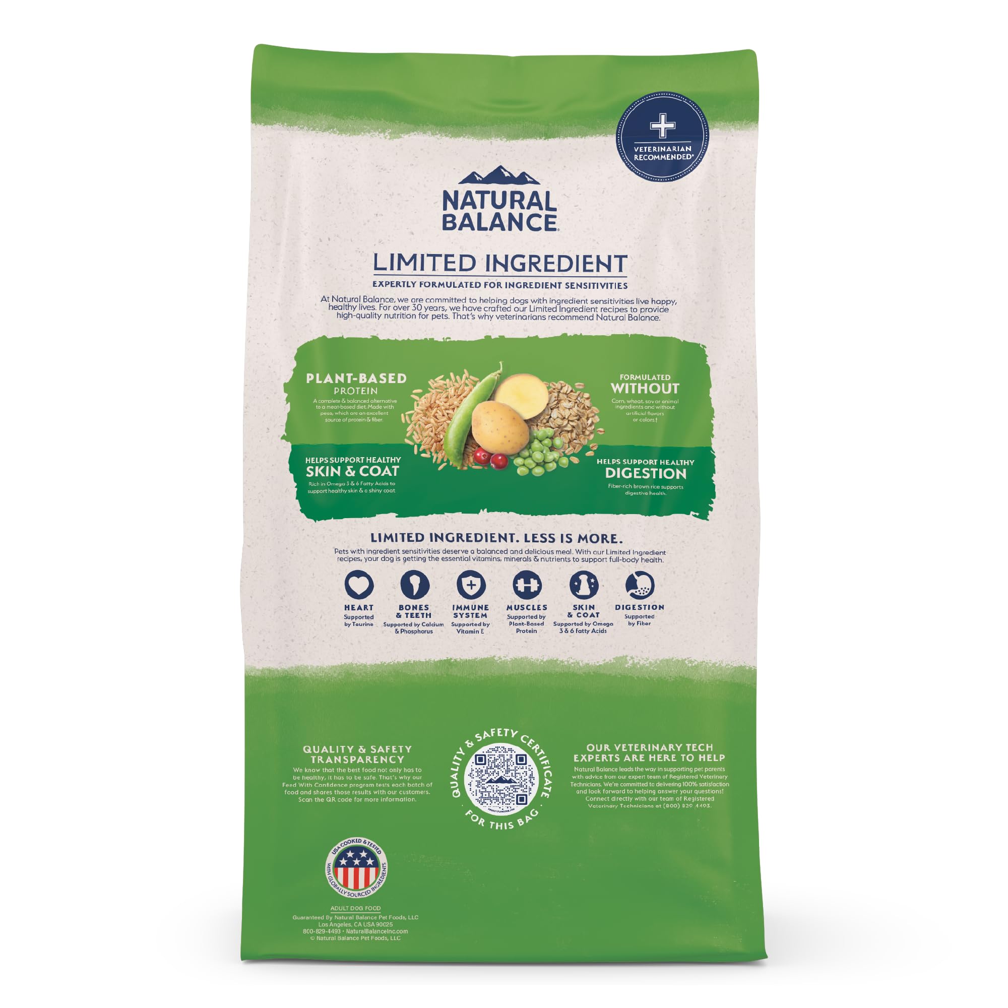 Natural Balance resealable bag seal detail showing freshness preservation benefit