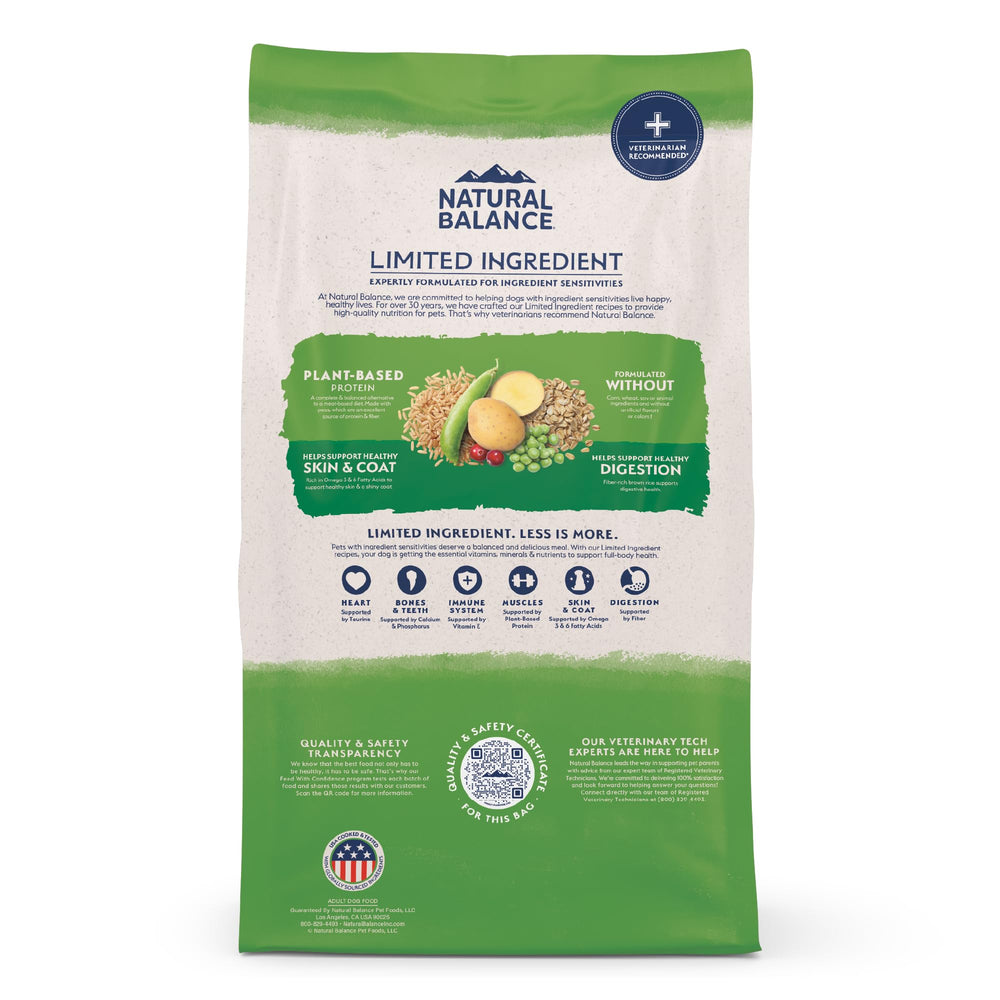 Natural Balance resealable bag seal detail showing freshness preservation benefit