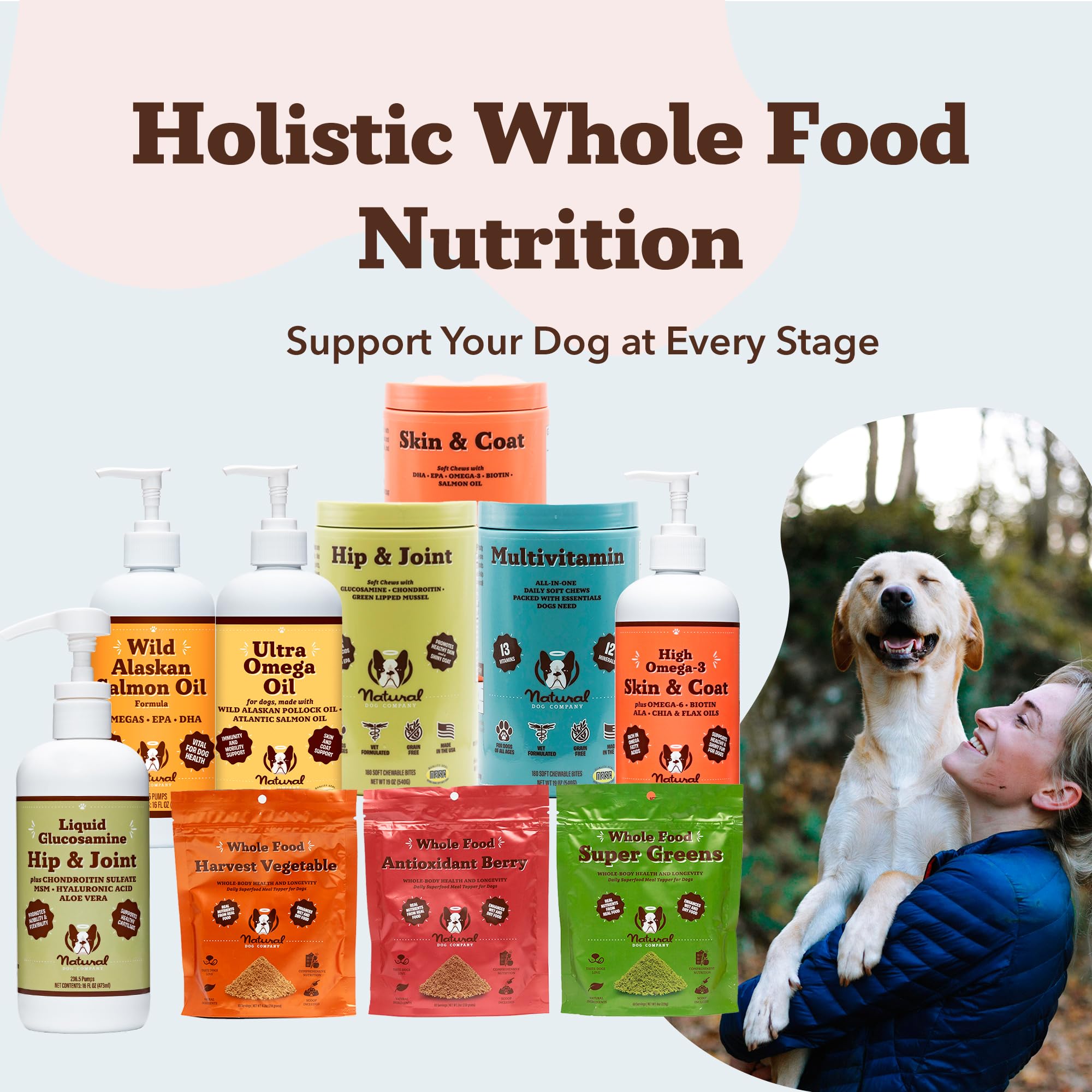 Natural Dog Company mixed in water bowl with dog drinking comfortably