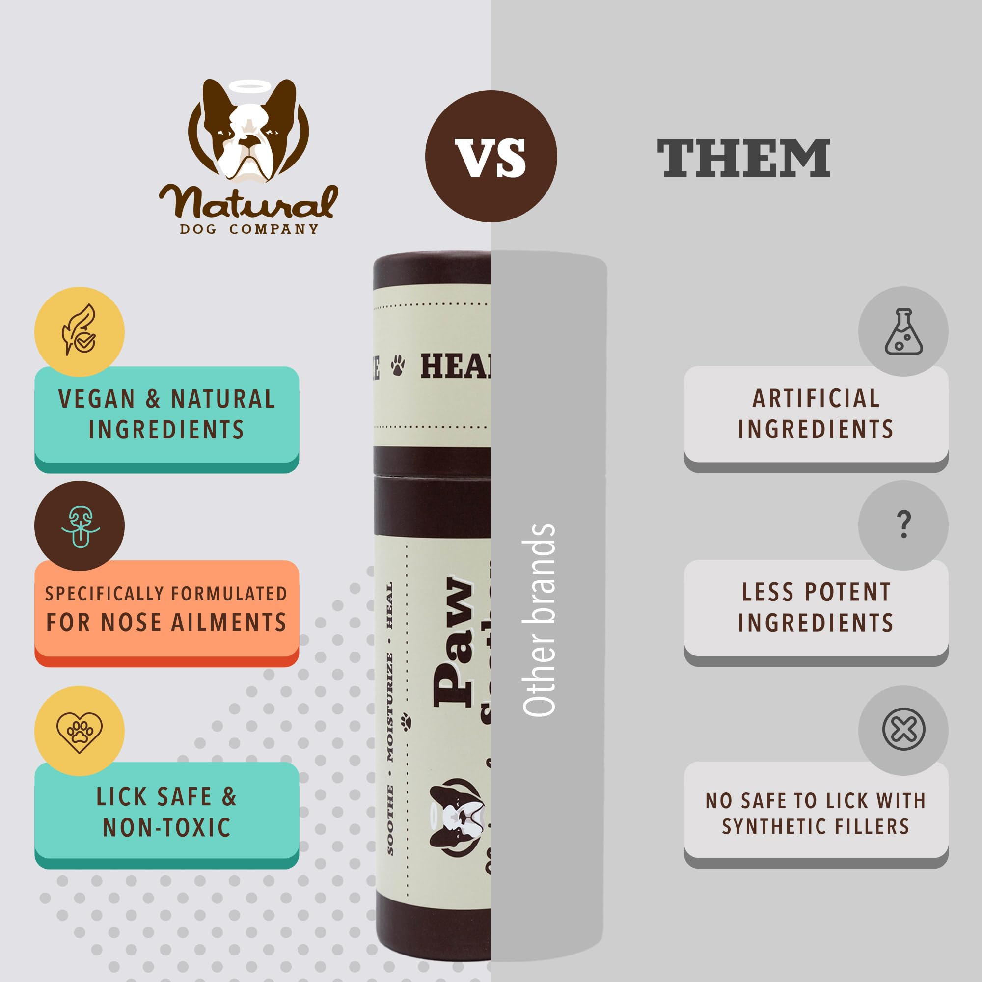 Natural Dog Company lifestyle shot in park showing balm used after outdoor walk