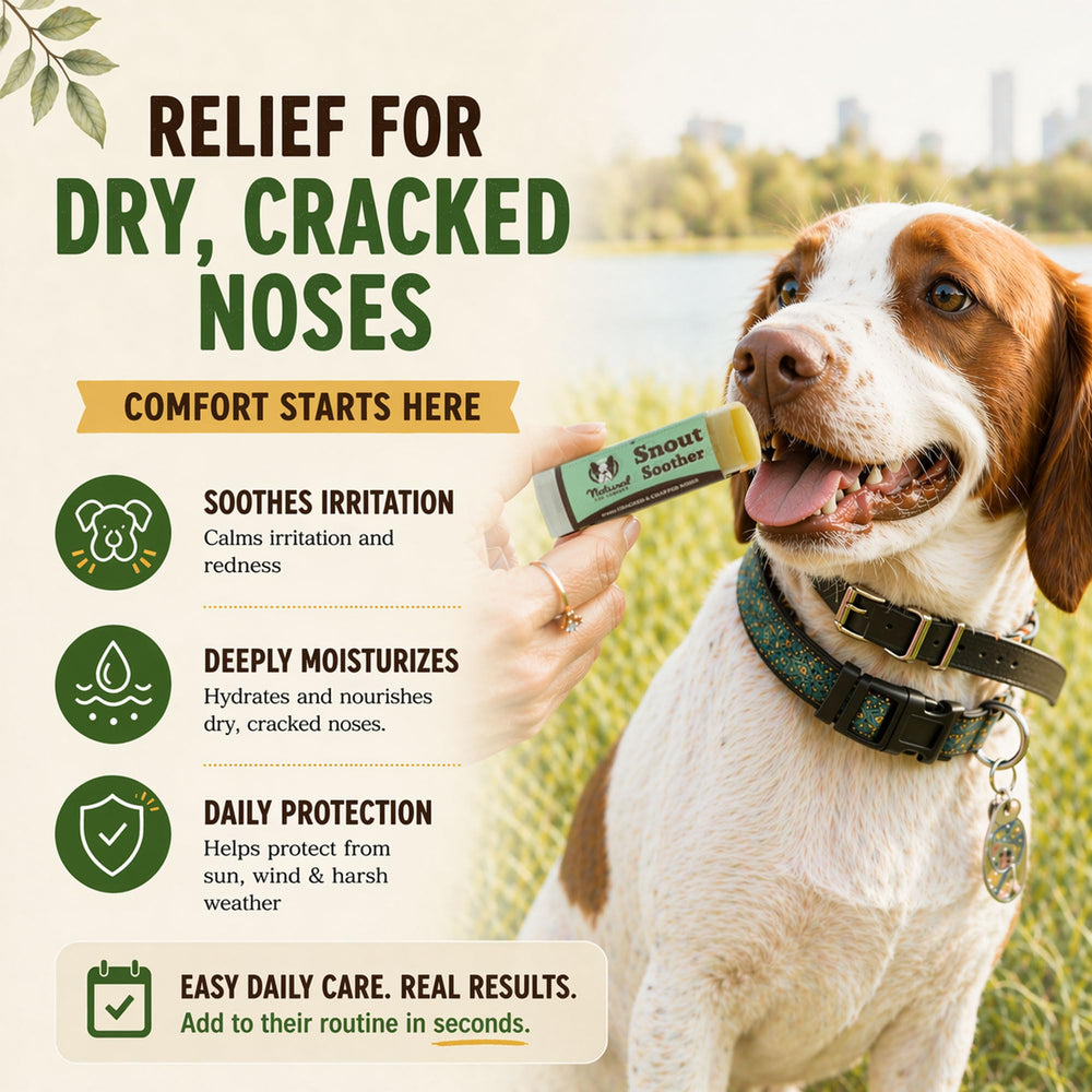 Natural Dog Company ingredients flatlay highlighting natural nourishing oils