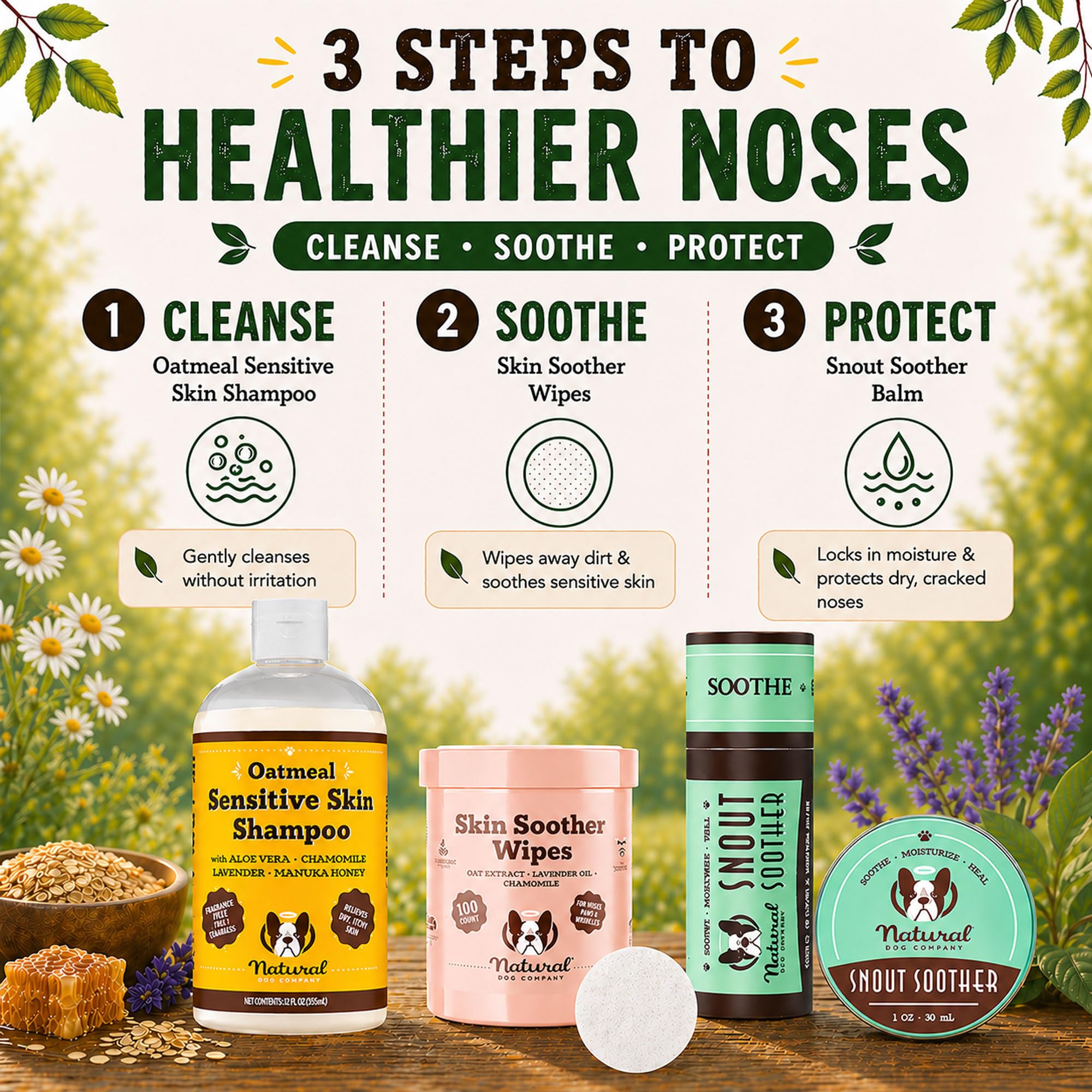 Natural Dog Company packed in travel kit ready for hikes and trips