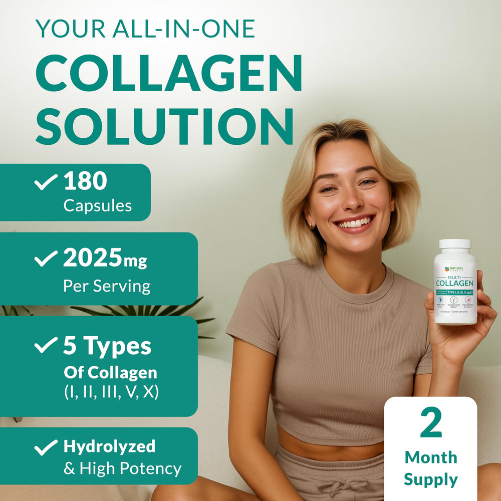natural elements back label closeup listing collagen types and ingredient info