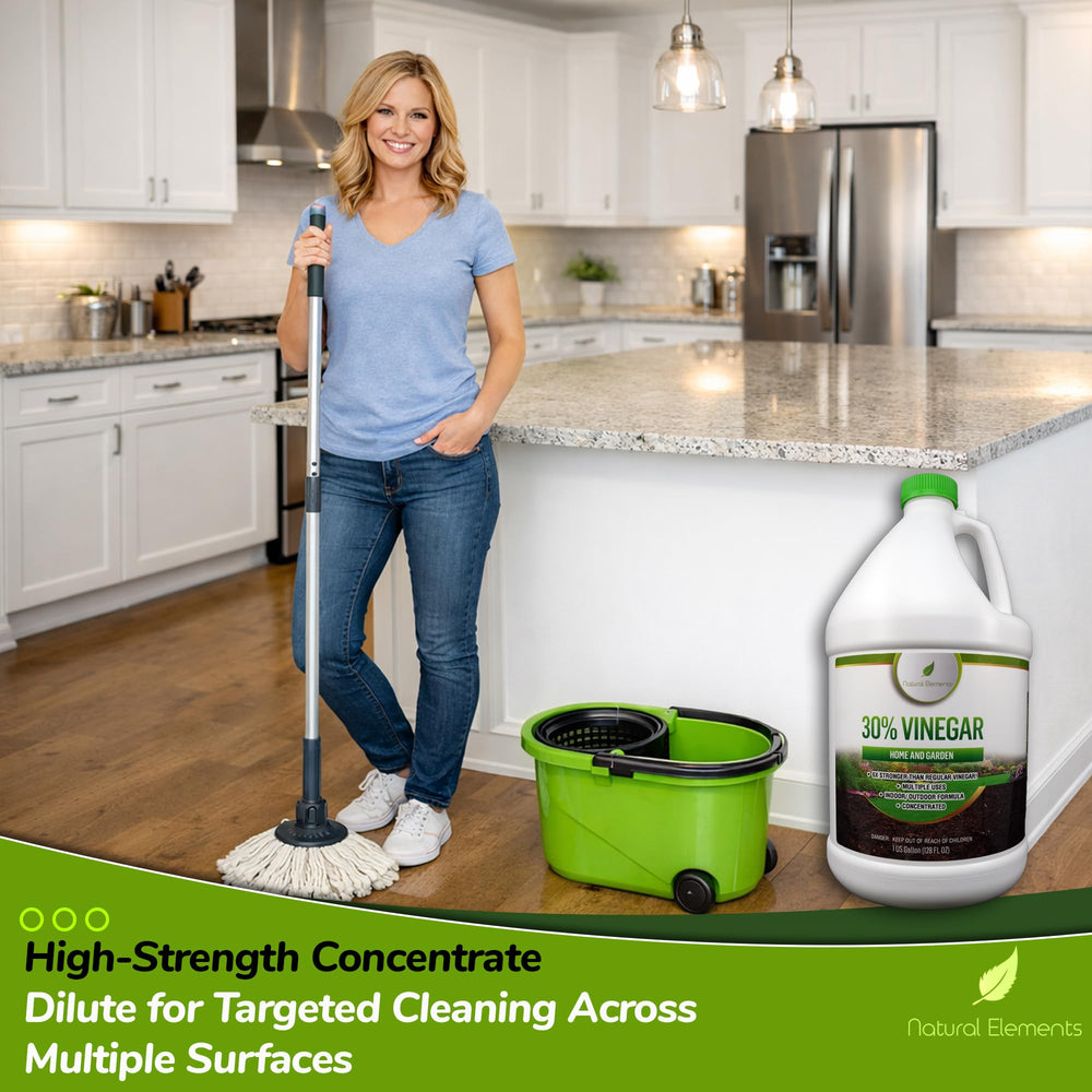 Natural Elements spot-treating weeds in garden path, targeted weed control without harsh chemicals