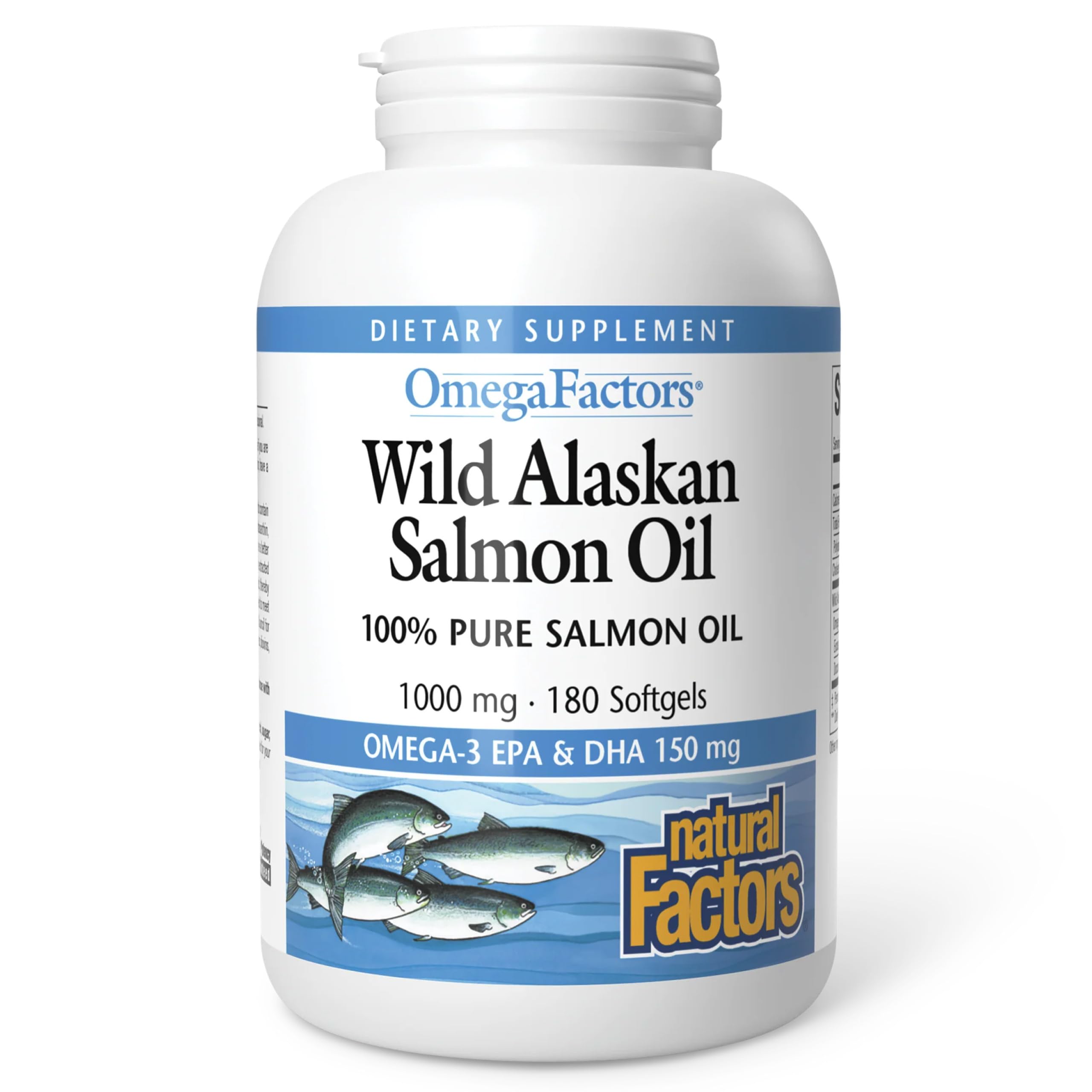 Natural Factors front pack showing bottle and product name, highlights freshness