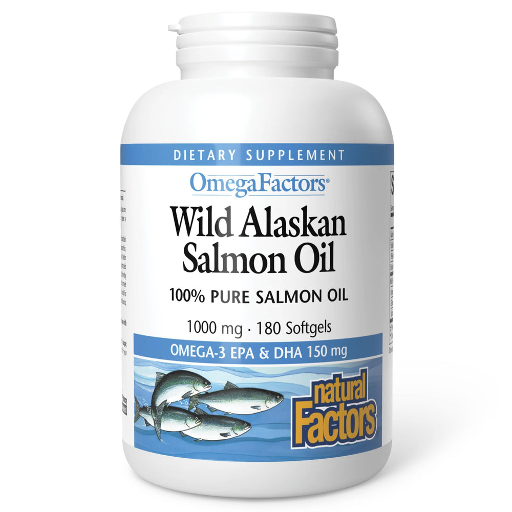 Natural Factors front pack showing bottle and product name, highlights freshness