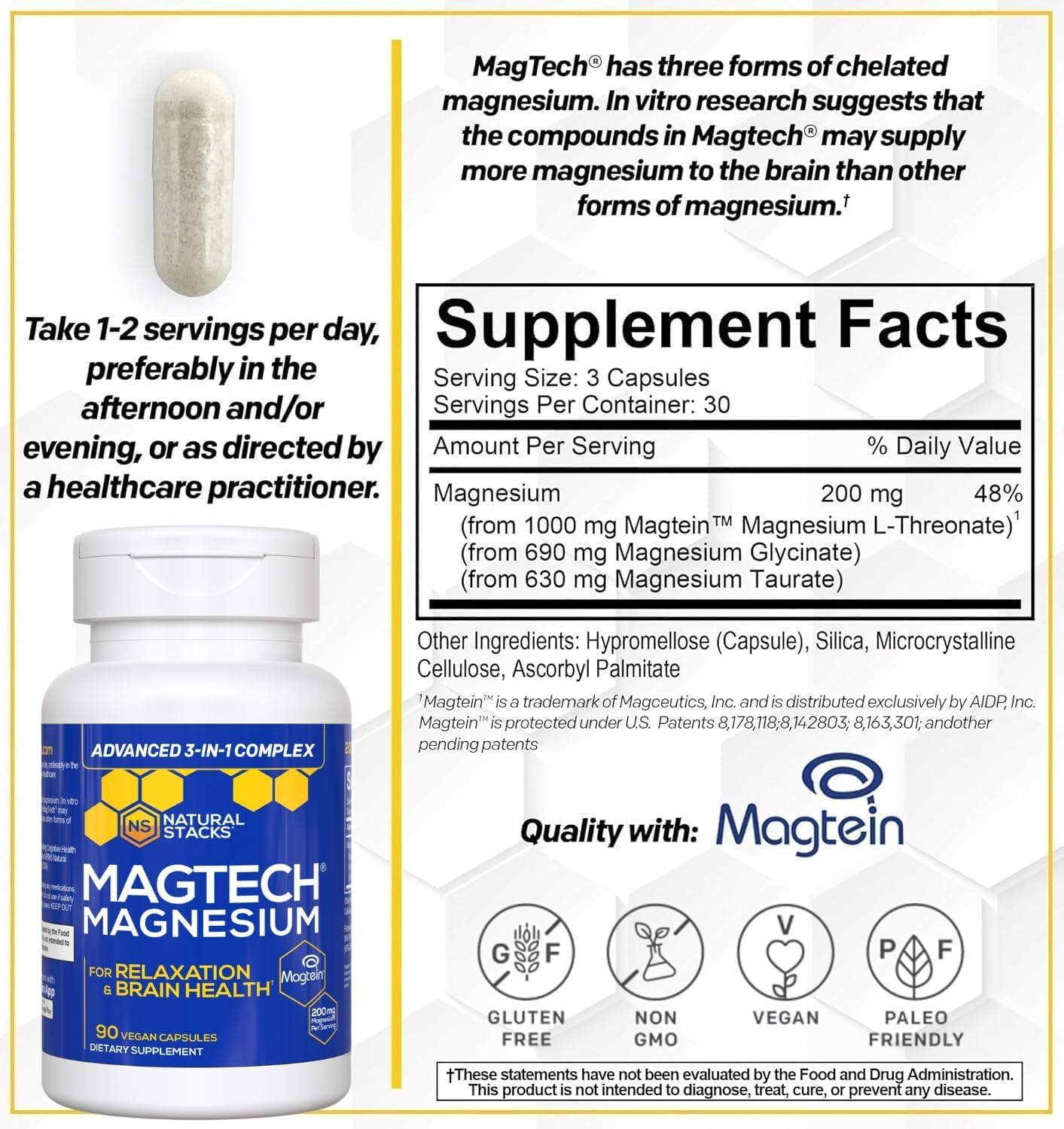 NATURAL STACKS MagTech on bedside table suggesting evening relaxation routine