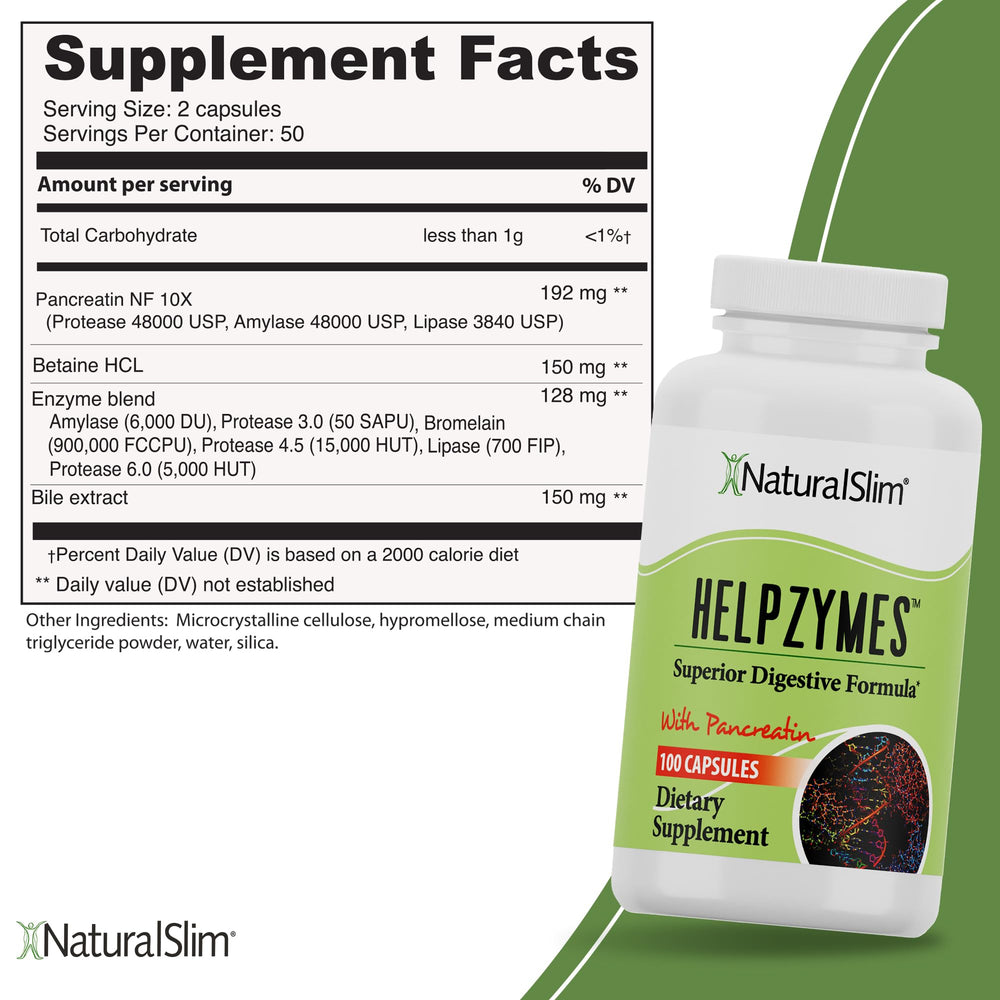 NaturalSlim Helpzymes powdered enzyme texture demonstrating purity and quality