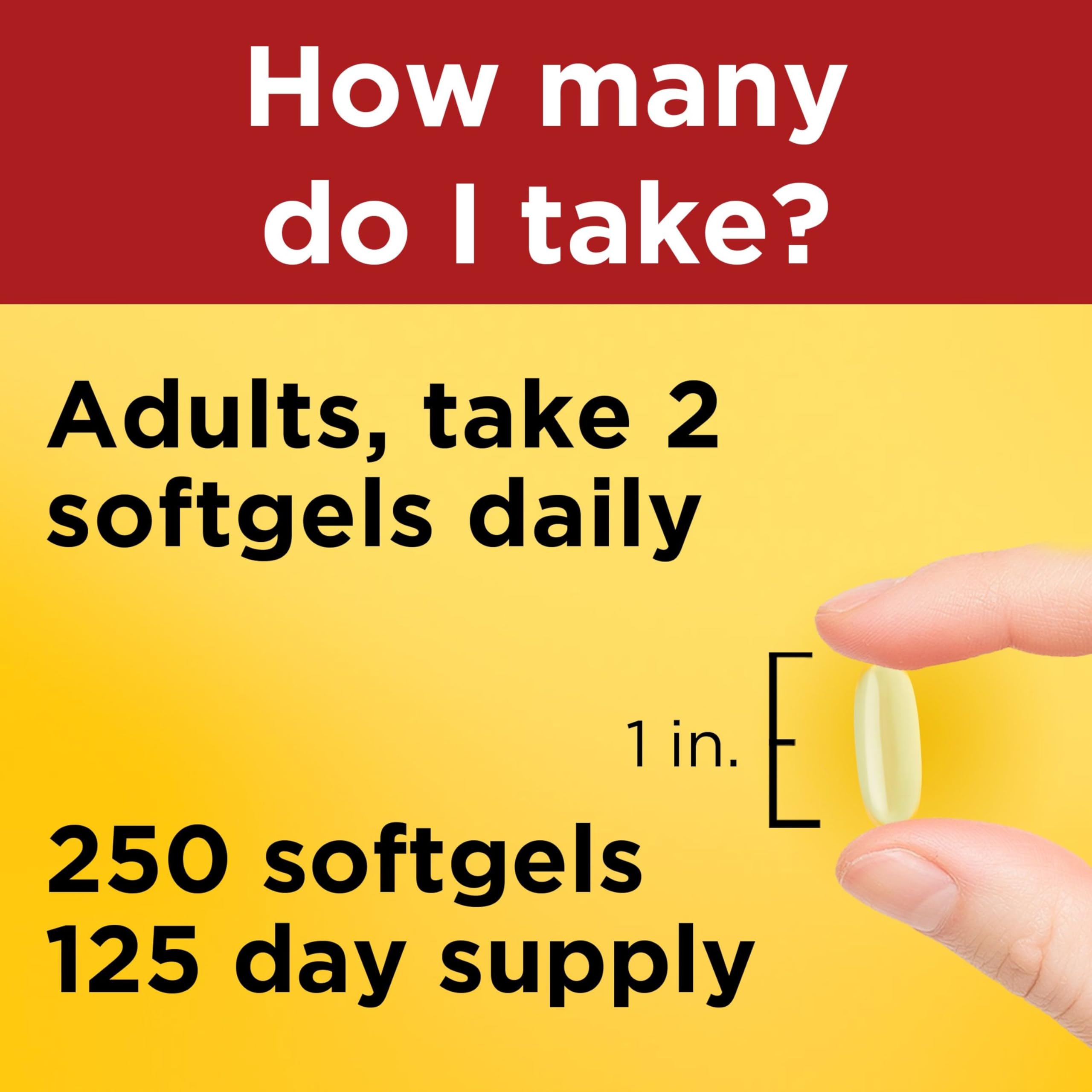 Nature Made supplement facts label showing EPA and DHA amounts for transparency