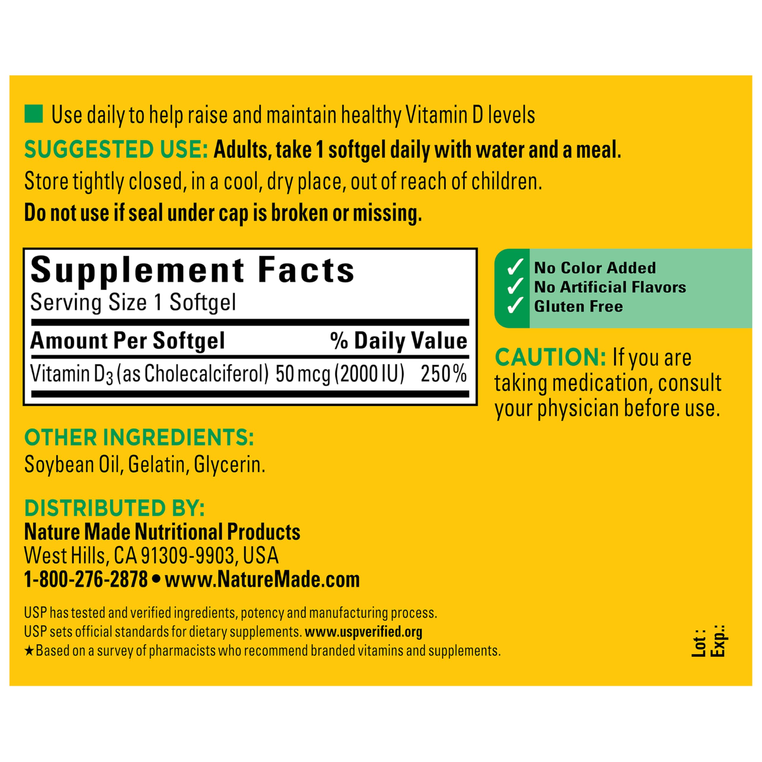 Nature Made softgel held to light showing translucent oil content for better uptake