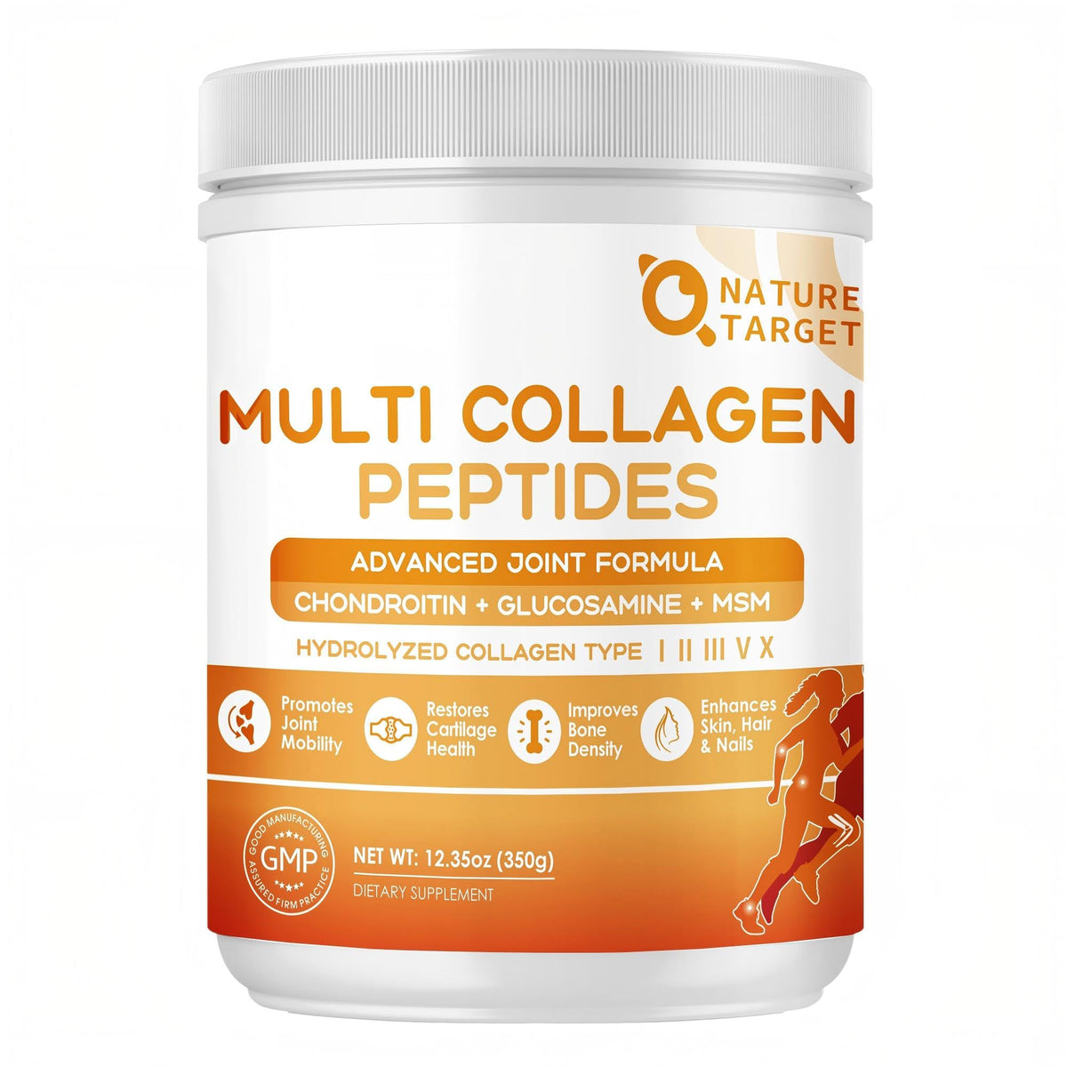 NATURE TARGET front packaging showing label and 35 servings benefit