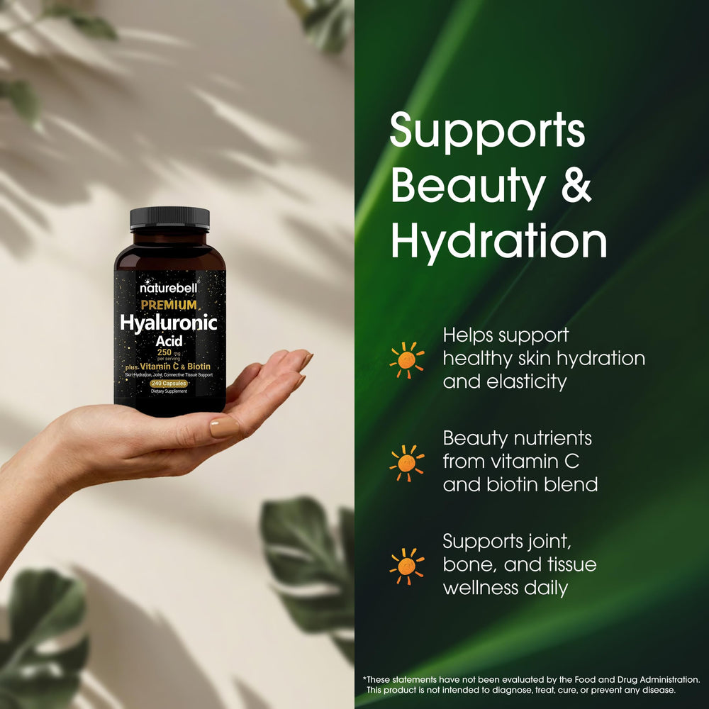 NatureBell capsules in hand demonstrating capsule size and ease
