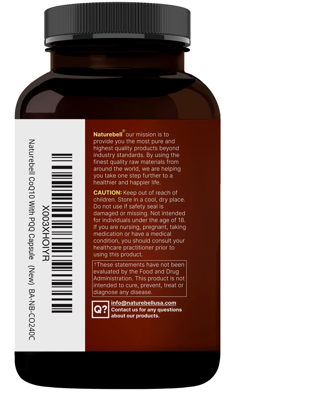 NatureBell bottle open with capsules visible emphasizing access and capsule count