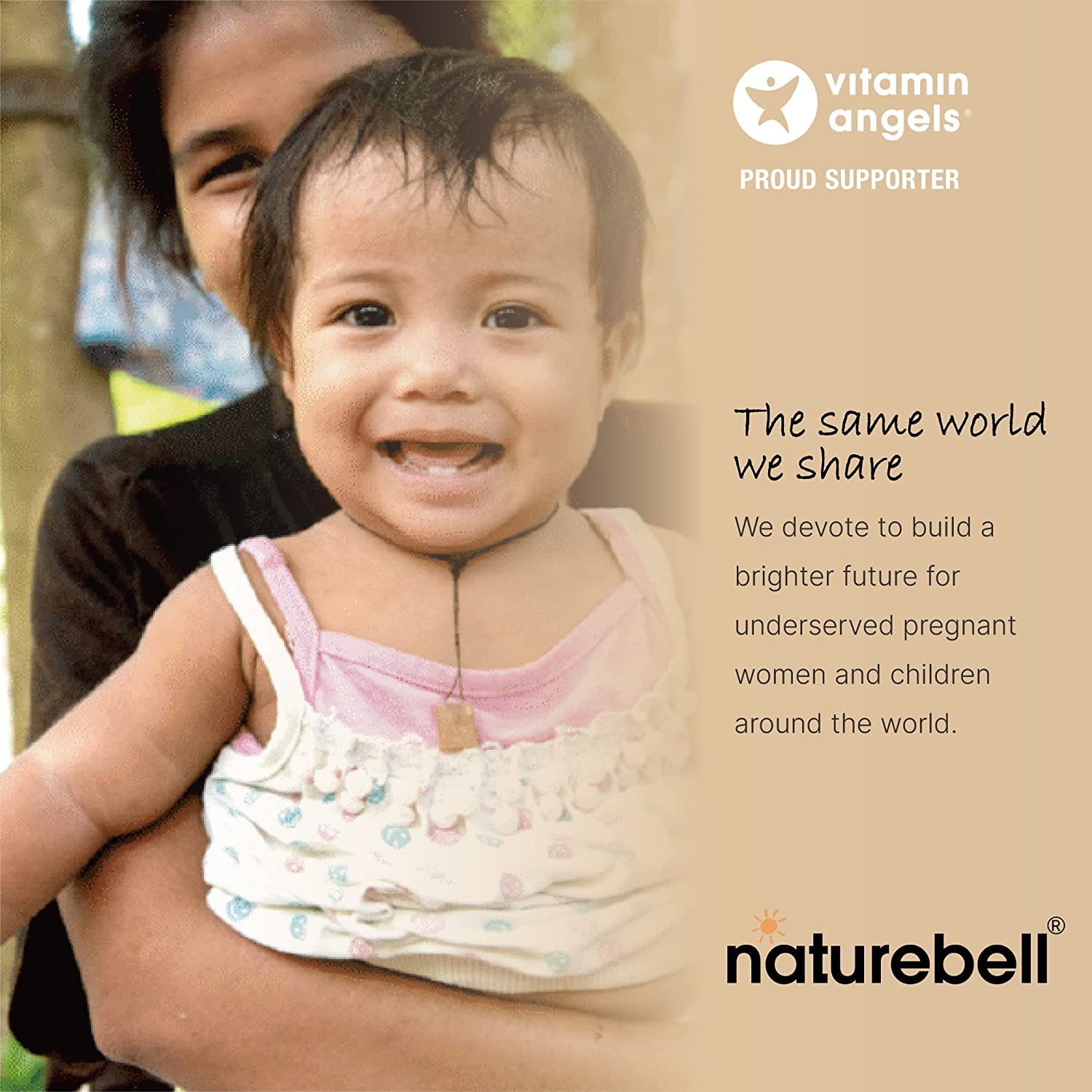 NatureBell bottle next to common items to show size and long-lasting supply