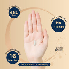 NatureBell supplement facts label close-up highlighting magnesium glycinate potency