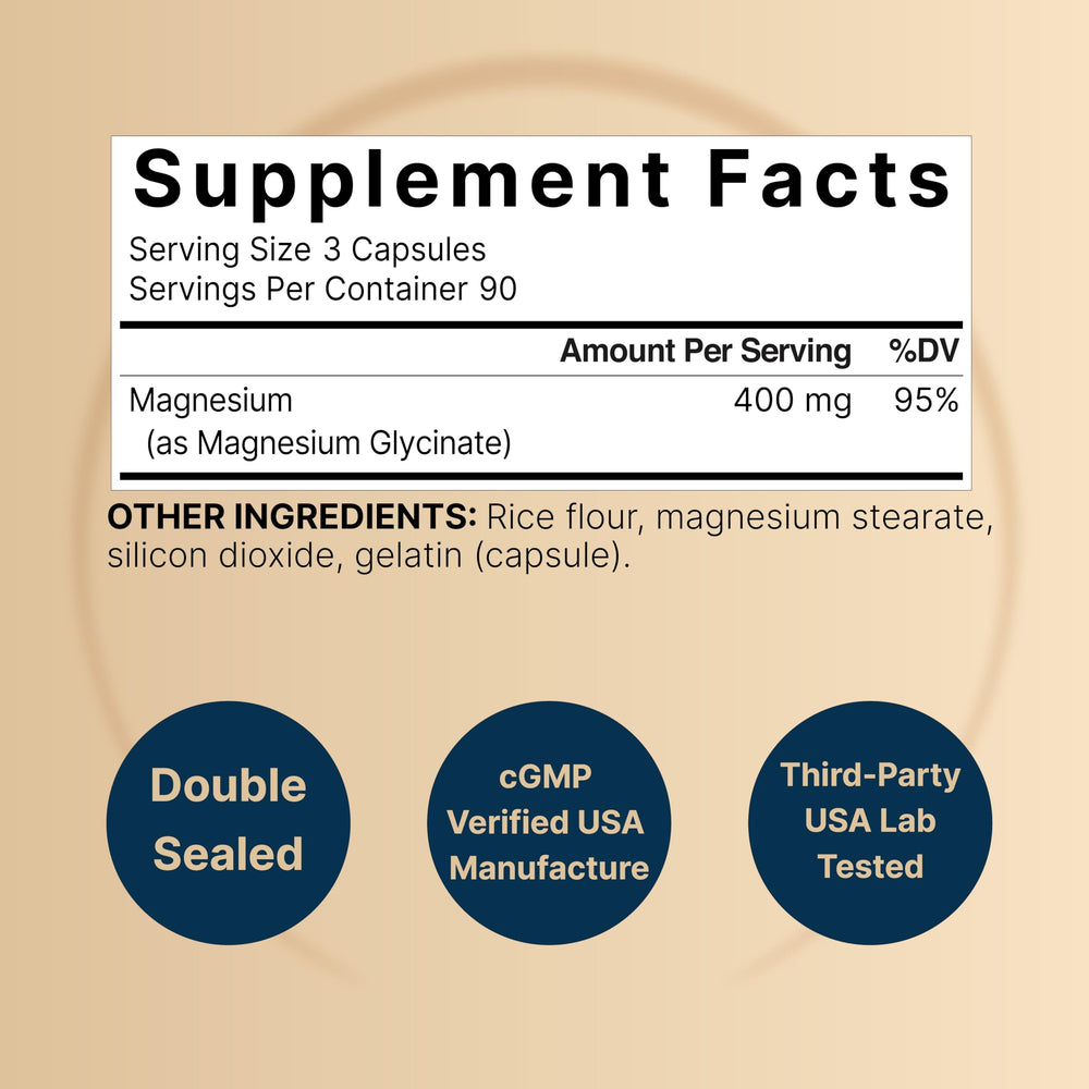 NatureBell single magnesium glycinate capsule close-up highlighting smooth vegan shell