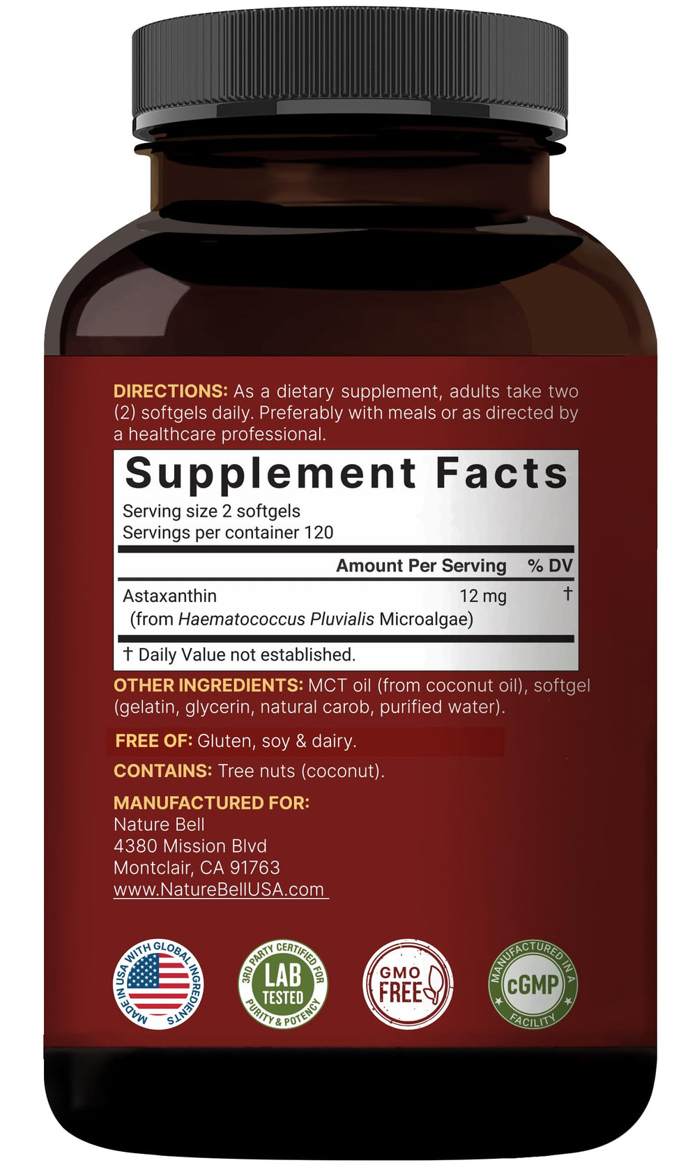 NatureBell with MCT oil visual emphasizing enhanced absorption from formulation
