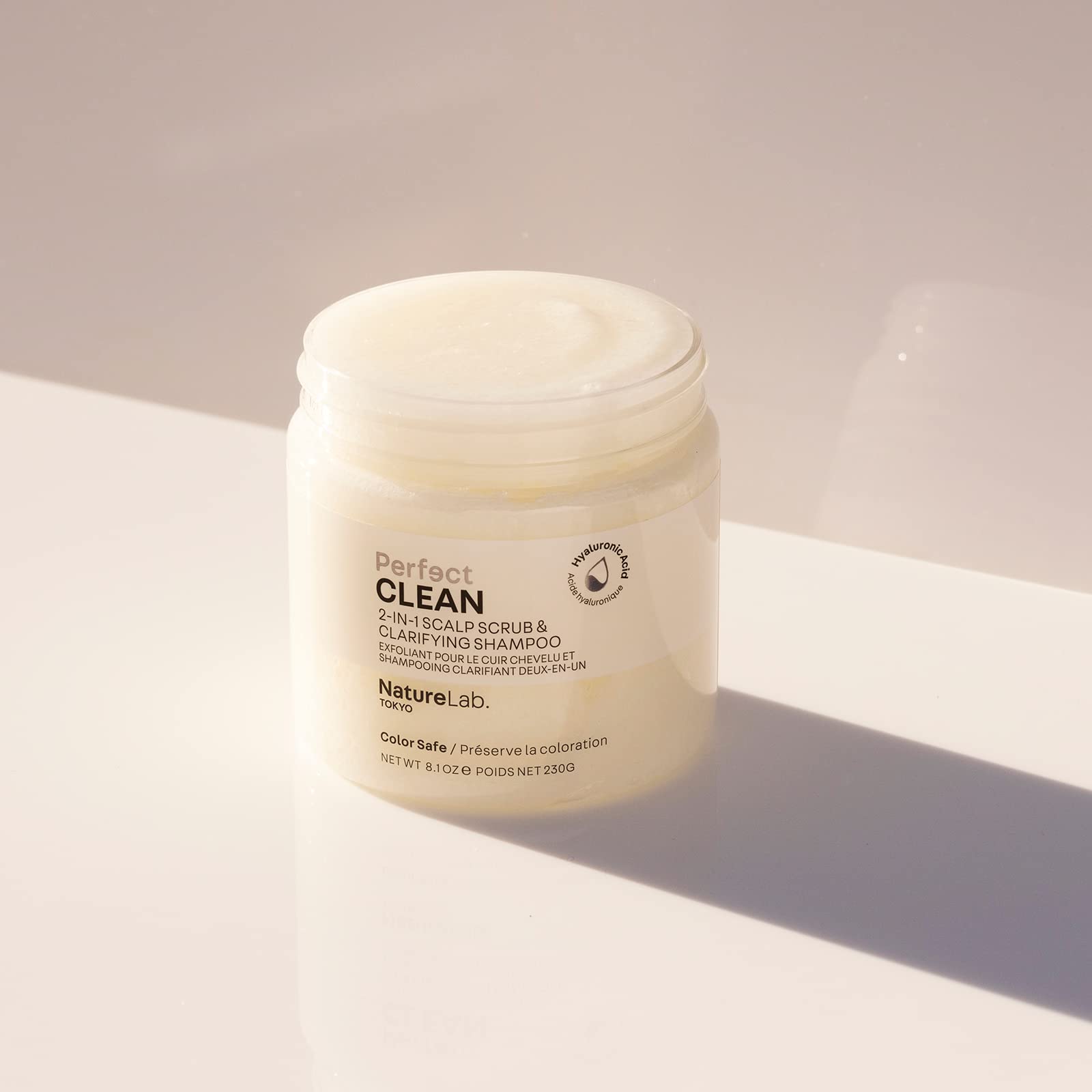NatureLab.TOKYO label close-up listing clean ingredients for safety
