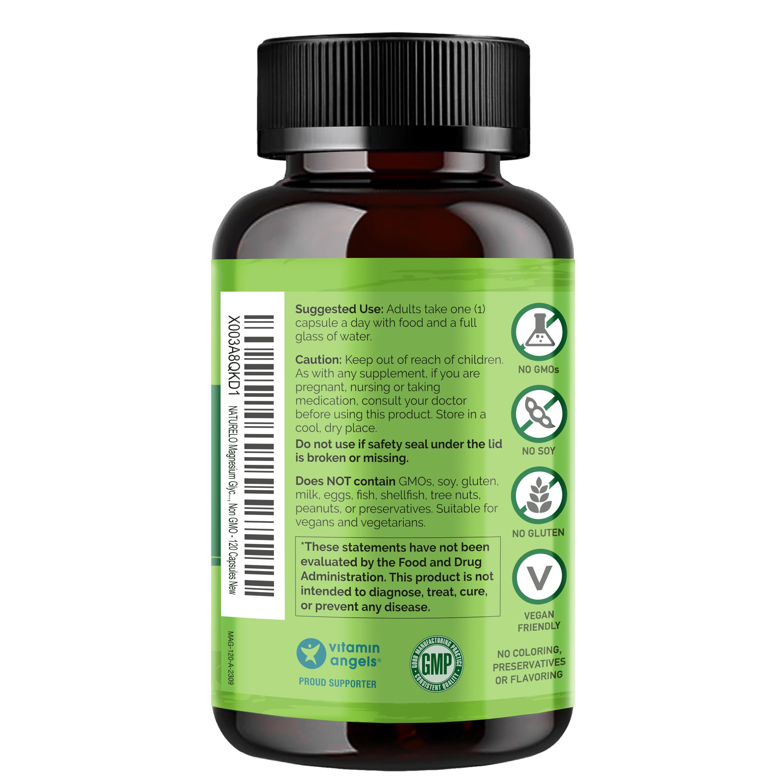 Natural ingredients arranged near NATURELO bottle to emphasize plant-forward, clean-label sourcing