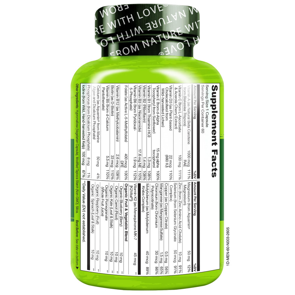 NATURELO capsule in hand demonstrating convenient one-per-day serving