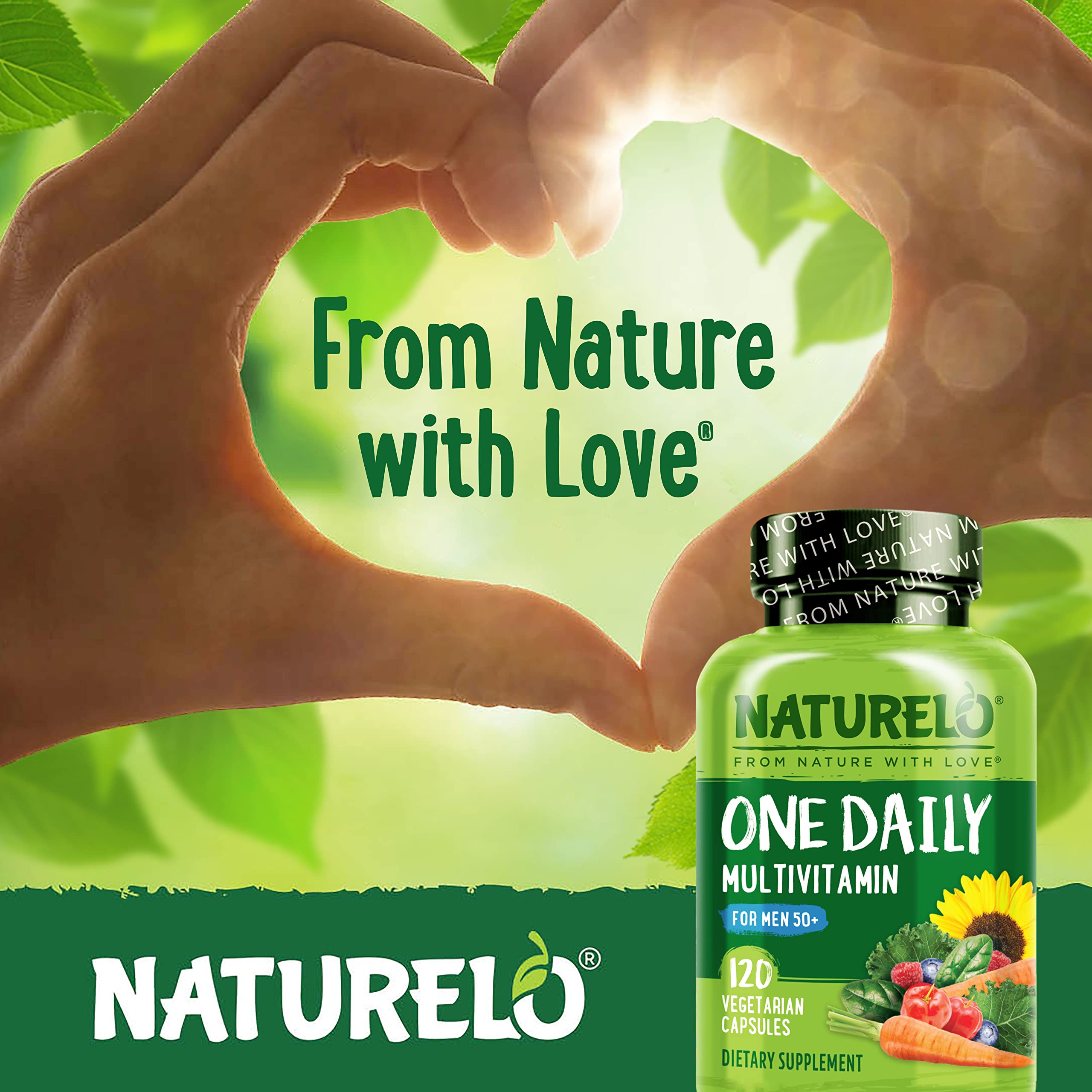 NATURELO bottle set beside coffee and phone for morning routine convenience