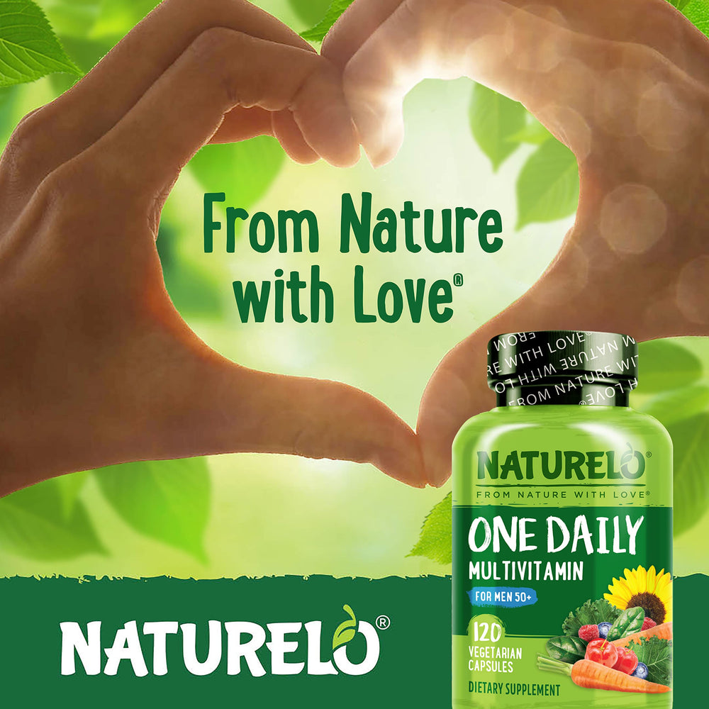 NATURELO bottle set beside coffee and phone for morning routine convenience