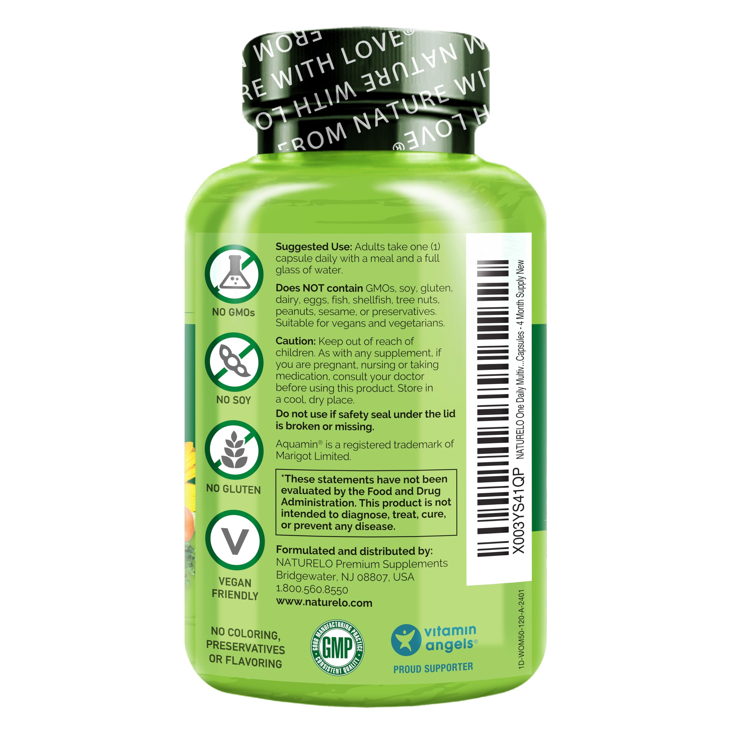 NATURELO plant-sourced ingredient collection conveying natural sourcing