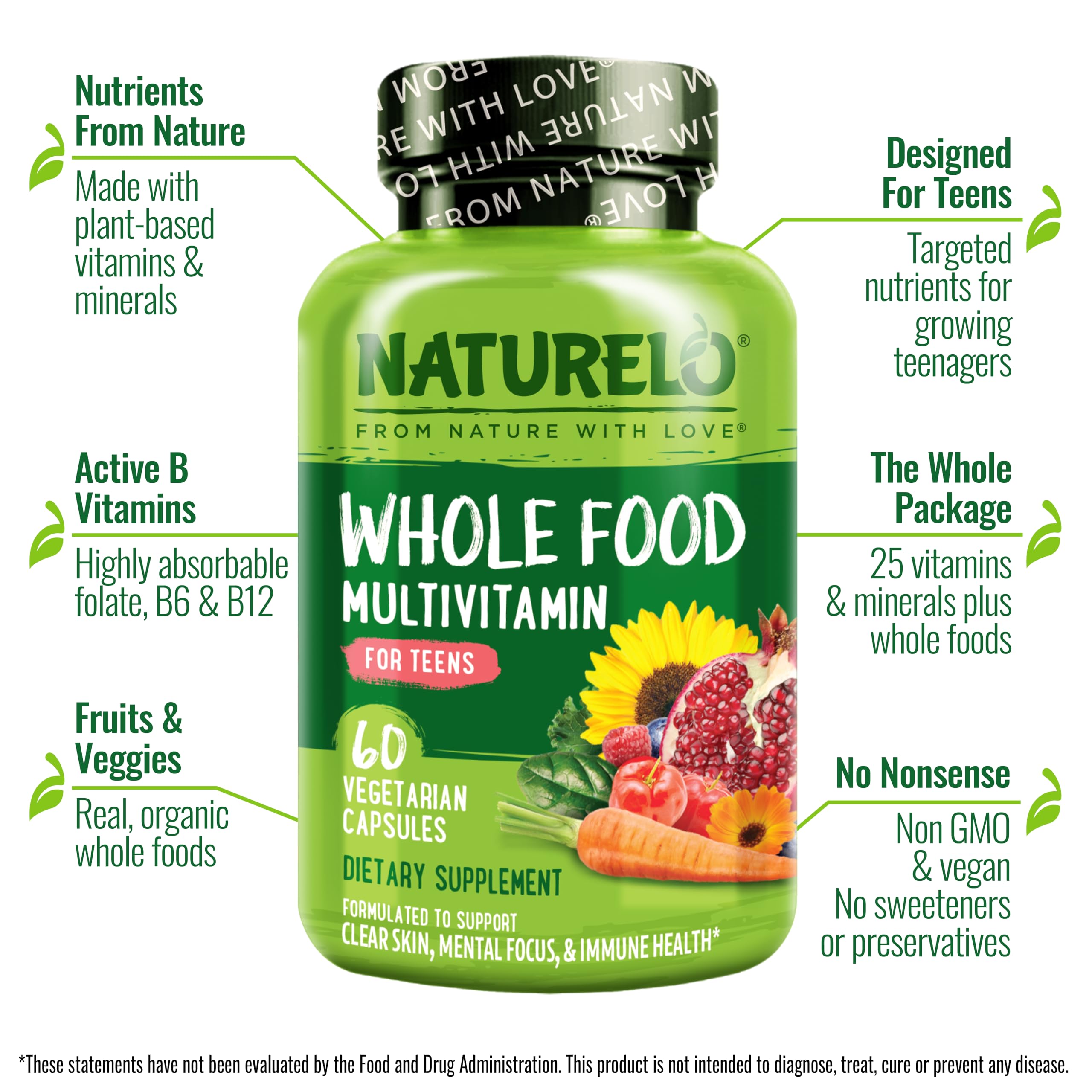 NATURELO capsule close-up texture and size for easy swallowing