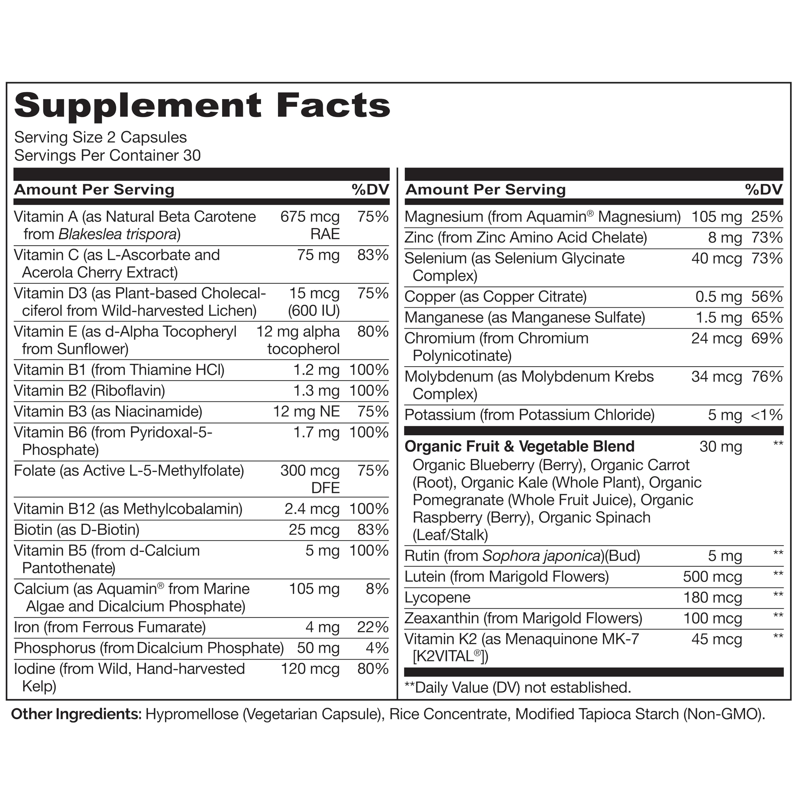 NATURELO capsules spilled showing quantity and capsule design benefit