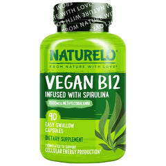 NATURELO front label showing product name and plant-based benefits