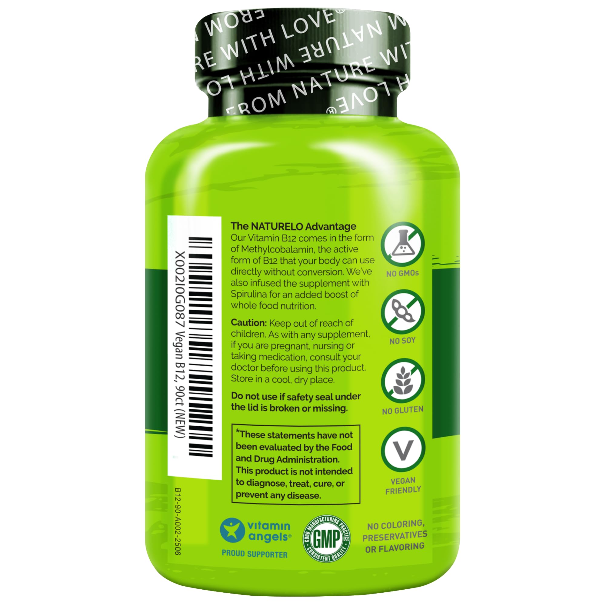 NATURELO bottle on kitchen counter illustrating daily supplement routine