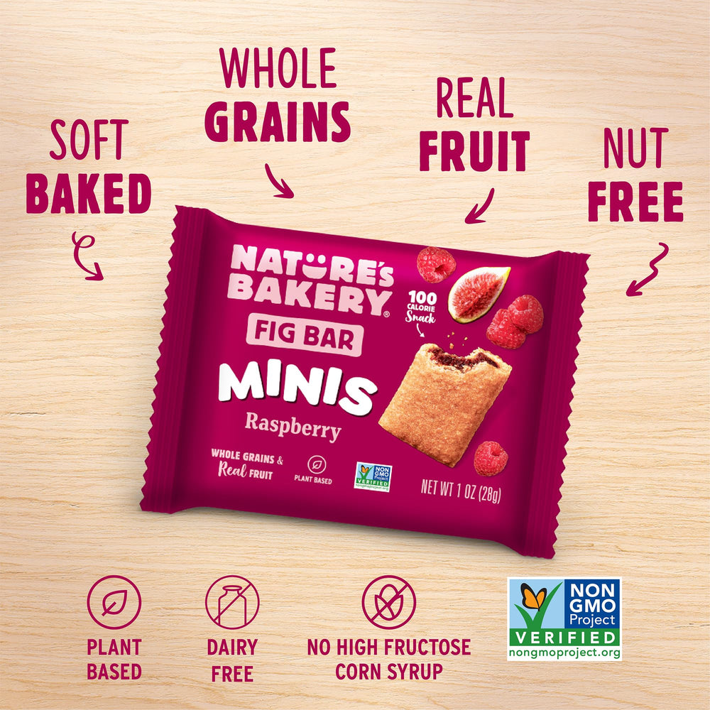 Nature's Bakery close texture shot of whole-grain exterior, soft-baked benefit