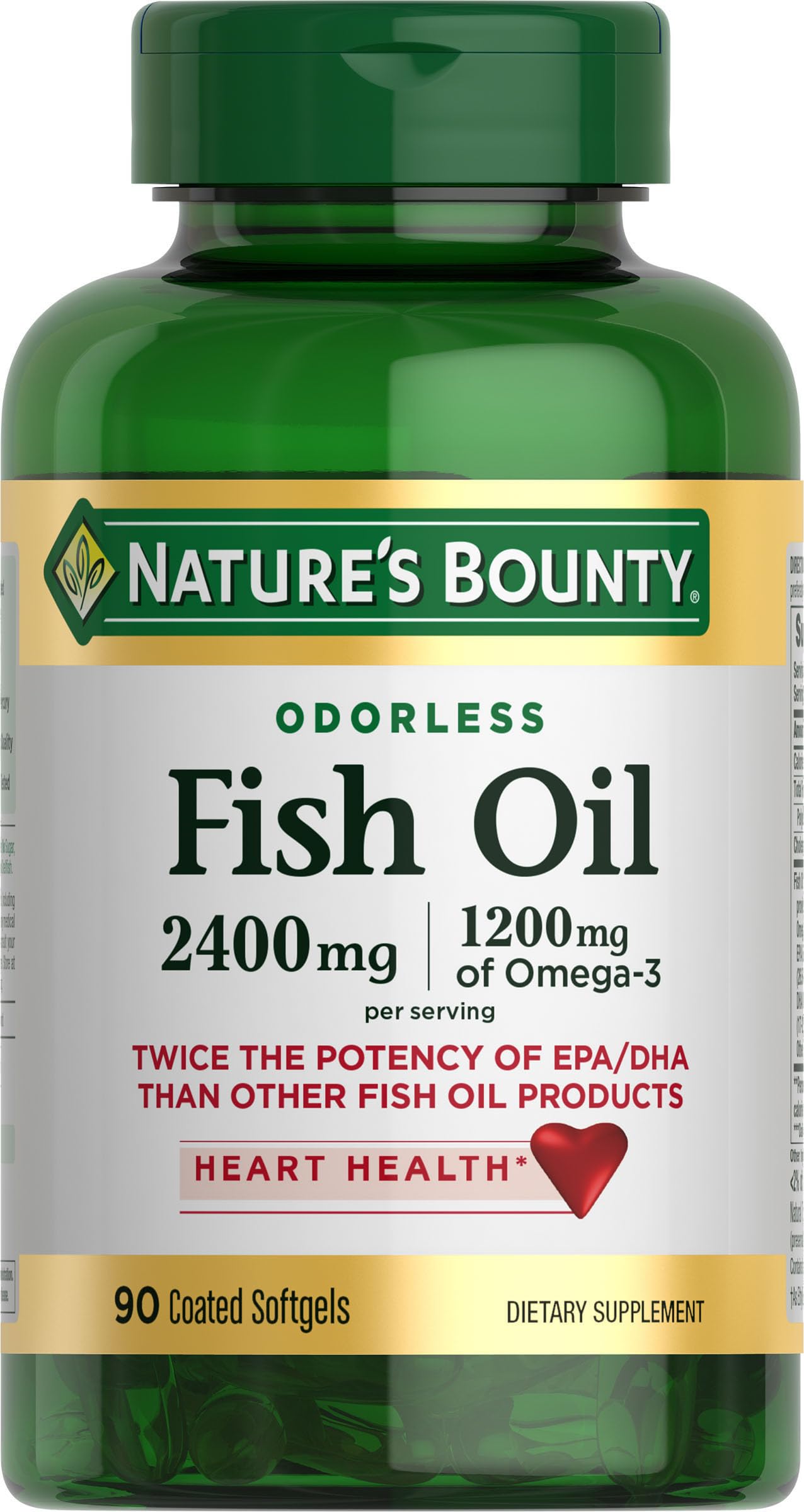 Nature's Bounty front packaging showing bottle and product name benefits