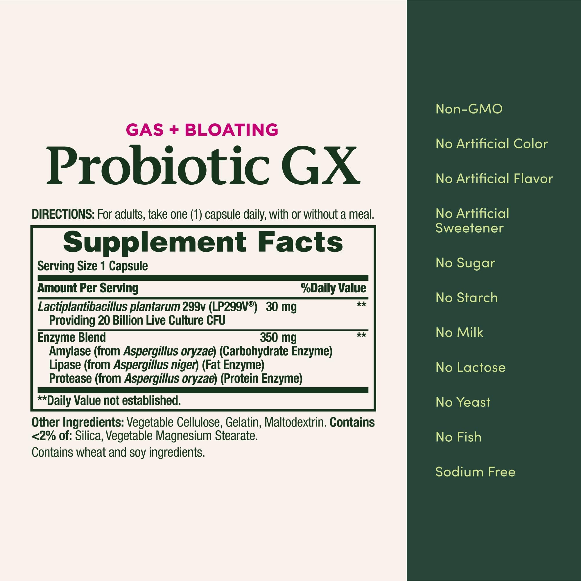 Nature's Bounty Probiotic GX on kitchen counter suggesting everyday routine