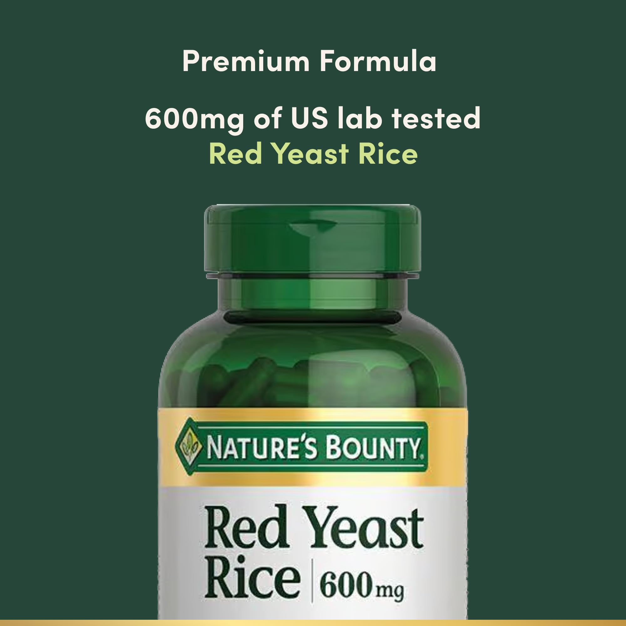Nature's Bounty bottle open with capsules spilled emphasizing long 250-count supply